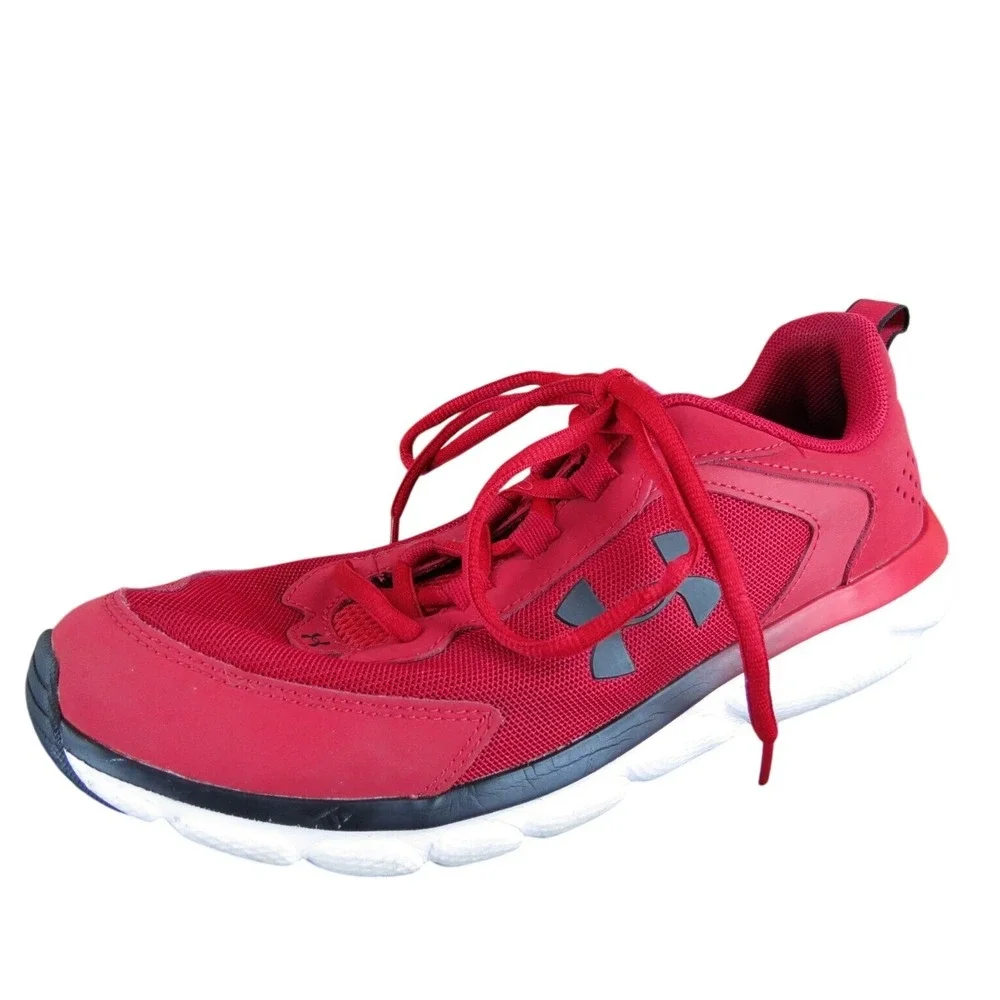 Under Armour Sneaker Assert Boys Y 7 Medium Athletic Red‎ Synthetic Lace Up